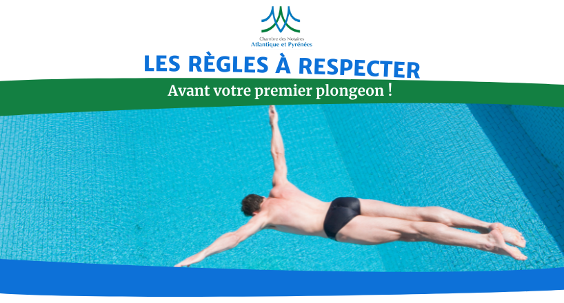 un homme qui fait un plongeon dans la piscine